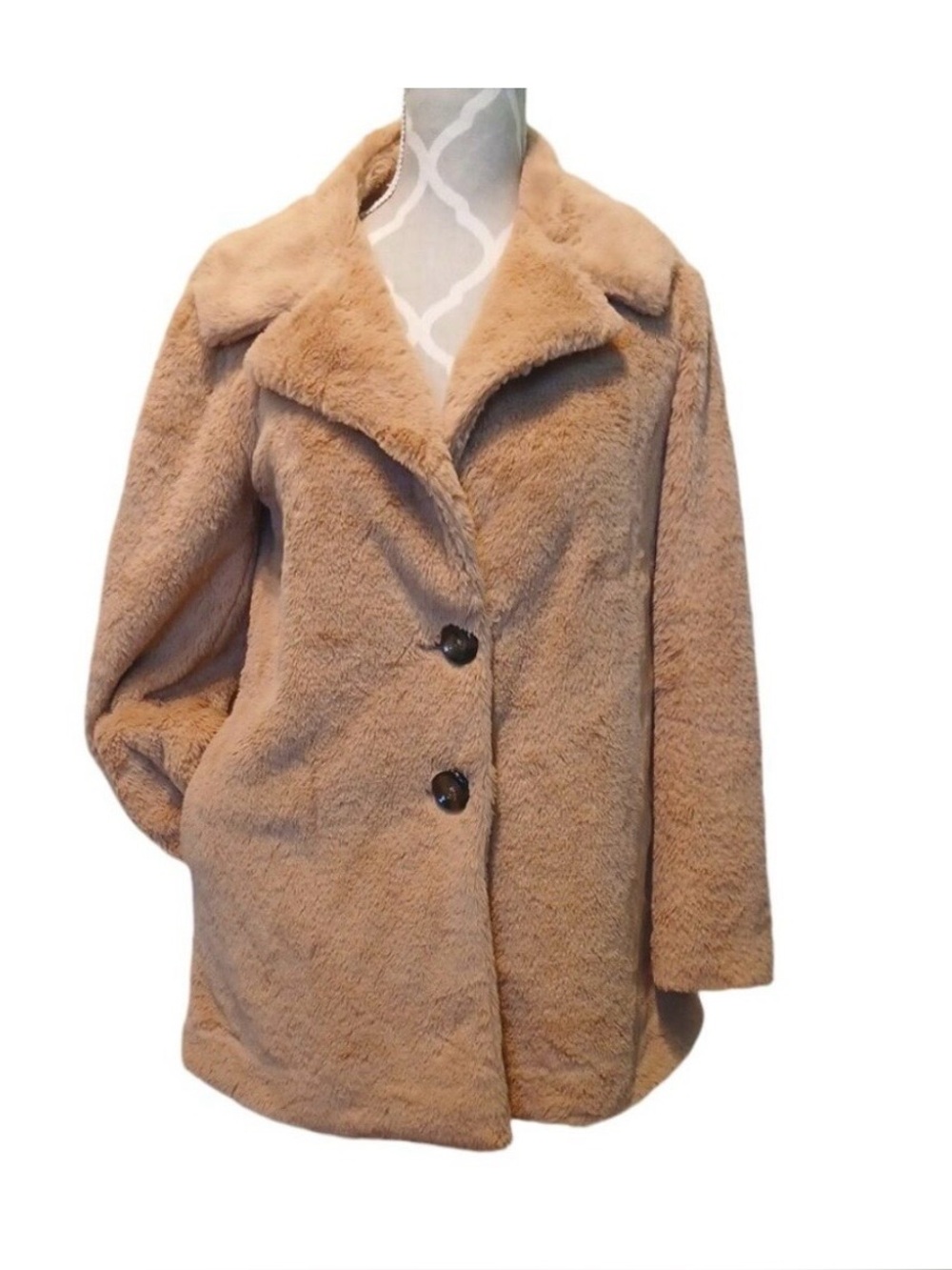 Z Supply XS Sherpa Coat in camel colour (4p925